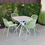 Daniela Chair & Durable Square Table Outdoor Furniture Set