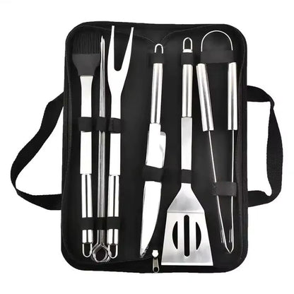 Stainless Steel BBQ Grill Tool Set with Carry Case