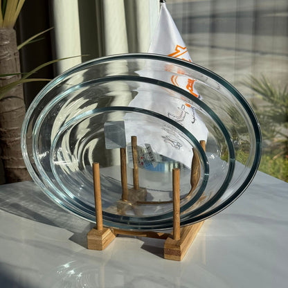 Modern Oven-Safe Glass Serving Dish Set