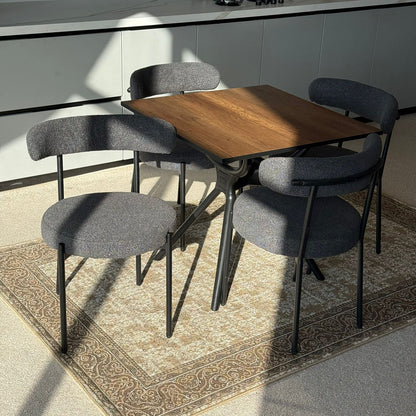 Milo Table & Tina Chairs - Modern Dining Set