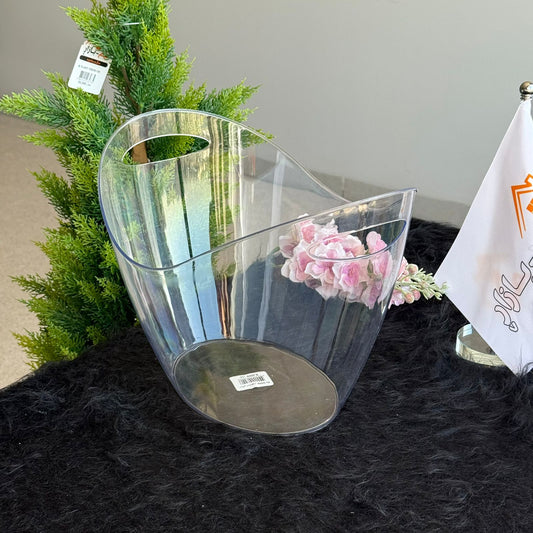 Clear Multi-Purpose Bucket – Ice Cooler & Storage Solution