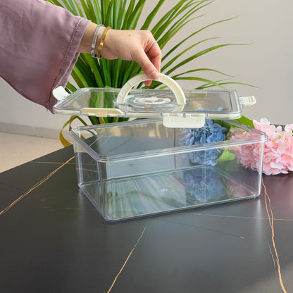 4-Piece Clear Airtight Food Storage Container Set - With Date Dial