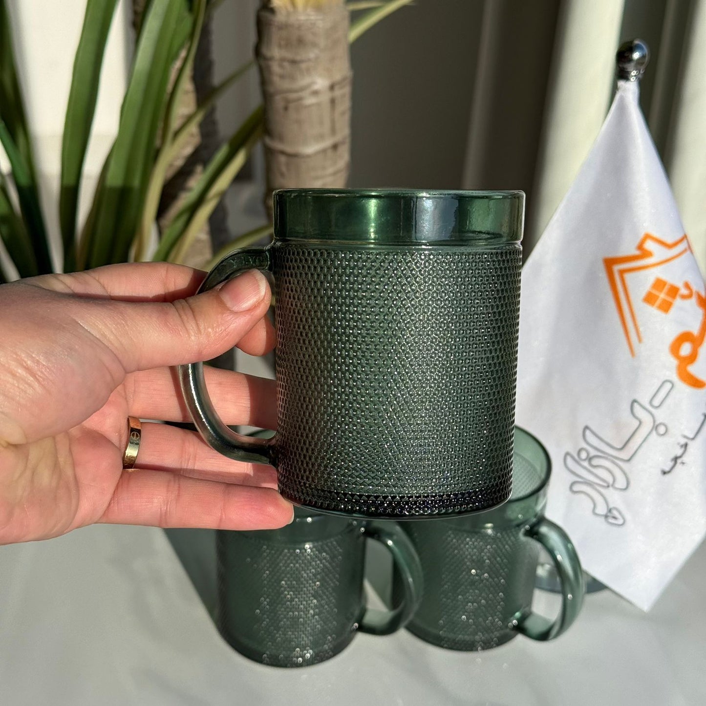 کوپی چای شووشەی ڕەسەن و شیک - سێتی ٣