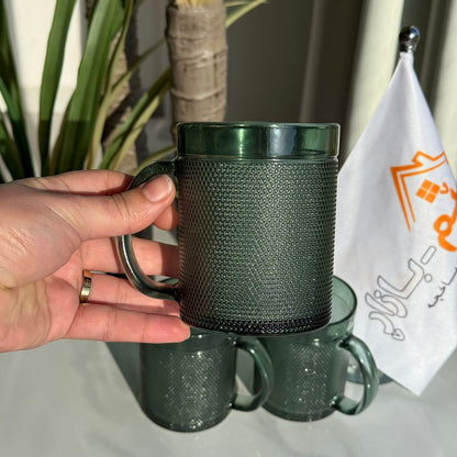 کوپی چای شووشەی ڕەسەن و شیک - سێتی ٣