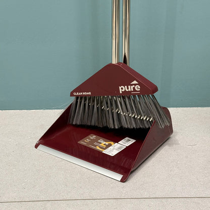 Broom & Long-Handle Dustpan Set