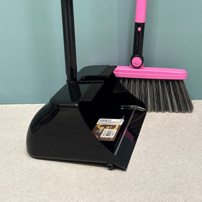 Rotating Broom & Long-Handle Dustpan Set