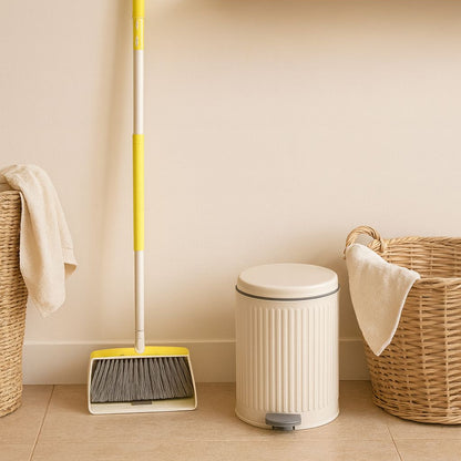 Rotating Broom & Long-Handle Dustpan Set