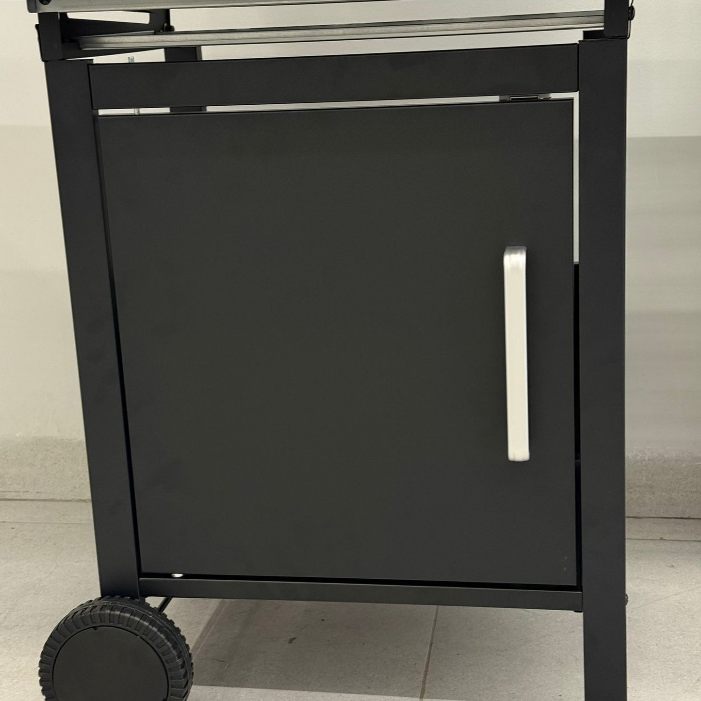 Gas BBQ Grill with Side Shelves & Storage Cabinet