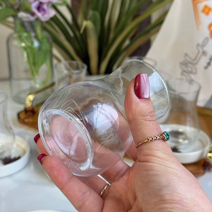 Decorative Saucers & Tea Glass Set