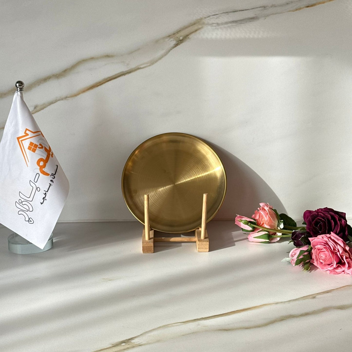 Multi-Purpose Gold Stainless Steel Plates & Trays