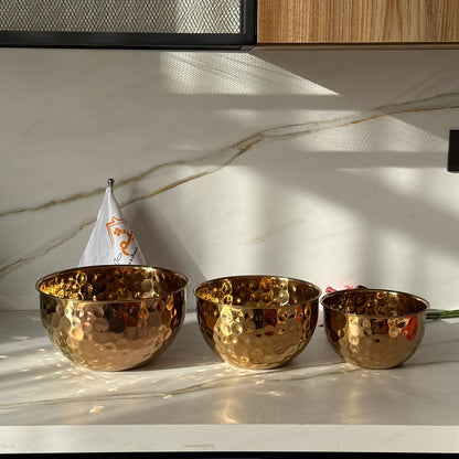 Bronze Aura Hammered Bowl