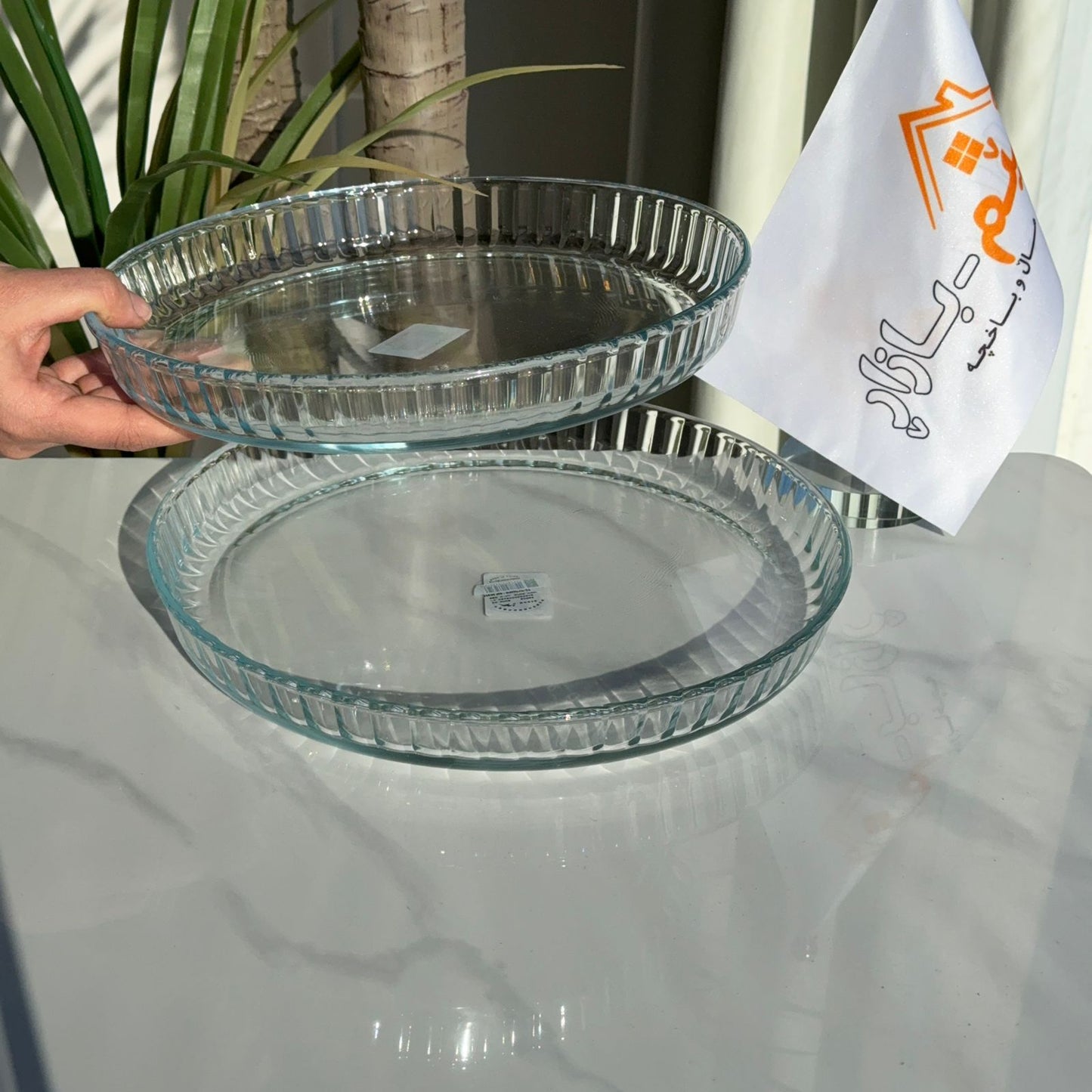 Modern Round Oven-Safe Glass Serving Dish Set