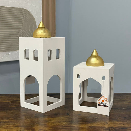 Gold Dome Minaret Table Lantern