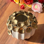 Golden Flower Decorative Vase