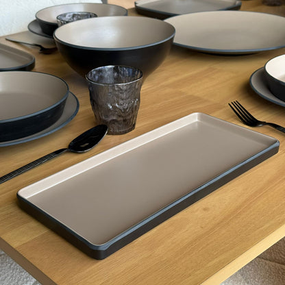 Modern Minimalist Melamine Dinnerware Plate Set