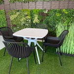 Daniela Chair & Durable Square Table Outdoor Furniture Set