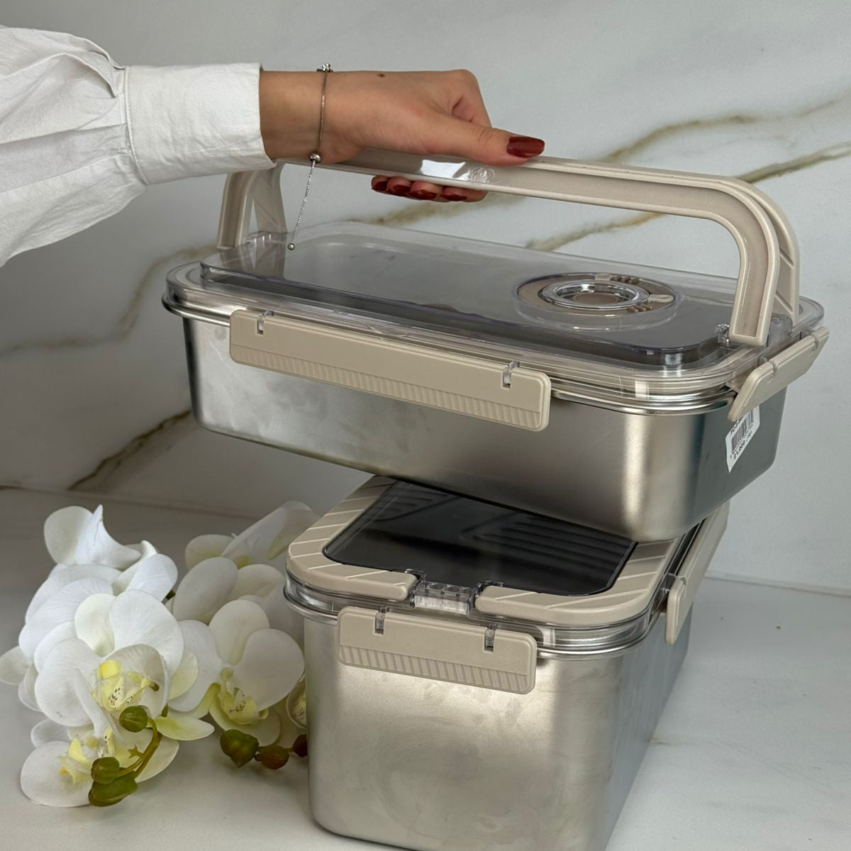 Modern Lock-Lid Food Storage Box