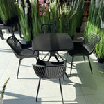 Daniela Chair &amp; Durable Square Table Outdoor Furniture Set