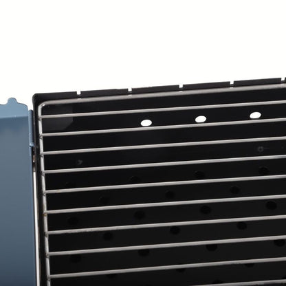 Foldable Barbeque Grill with Side Trays & Wheels