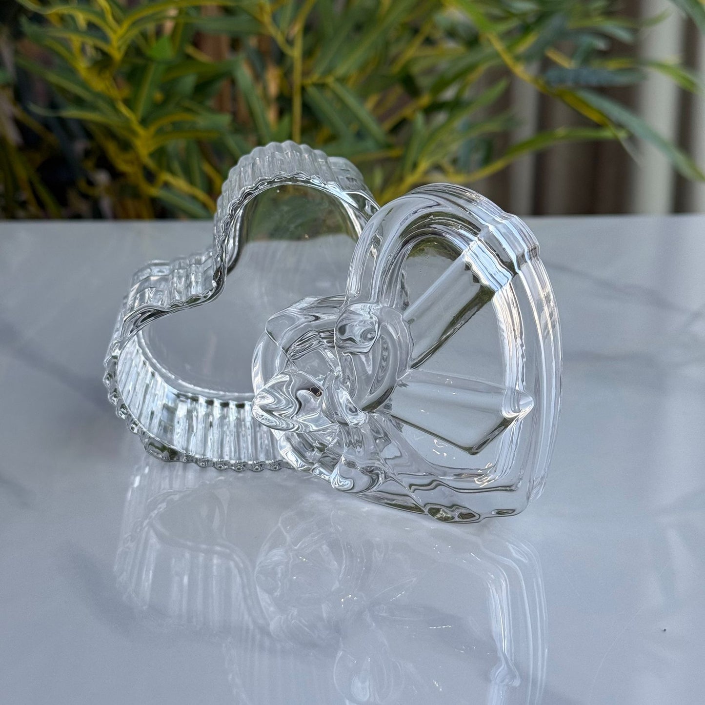 Luxury Glass Table Accessory Box with Lid