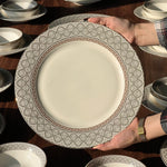 39PCS Round Ceramic Dining Tableware Set