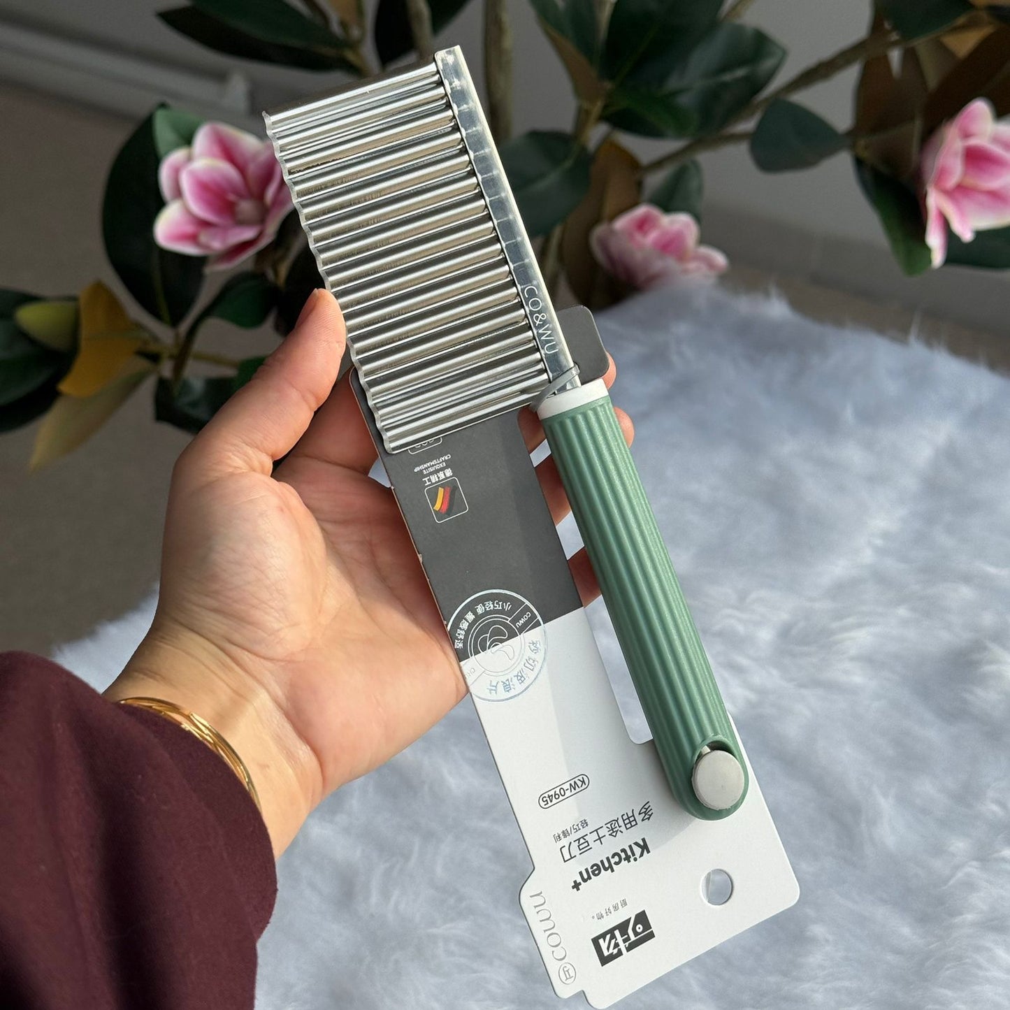 قطاعة الخضار والفواكه المتموجة