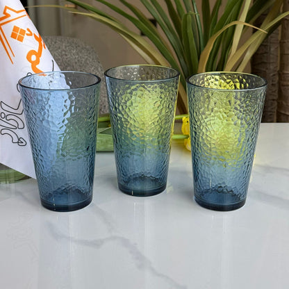 Modern Textured Glassware Set