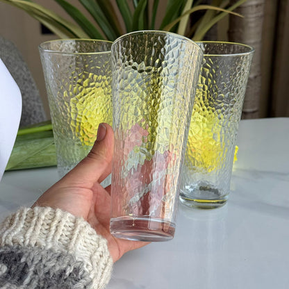 Modern Textured Glassware Set