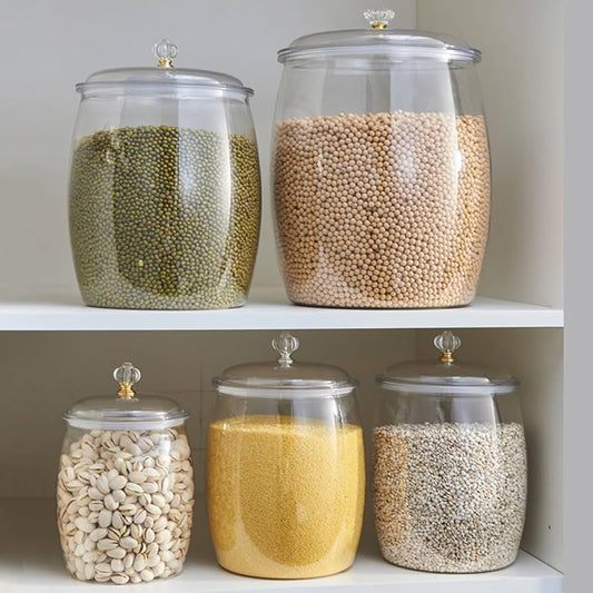 3PCS of Durable Organizer Jar Set With Lids