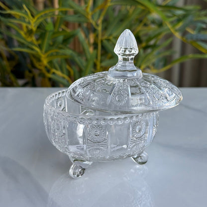 Decorative Crystal Glass Jar