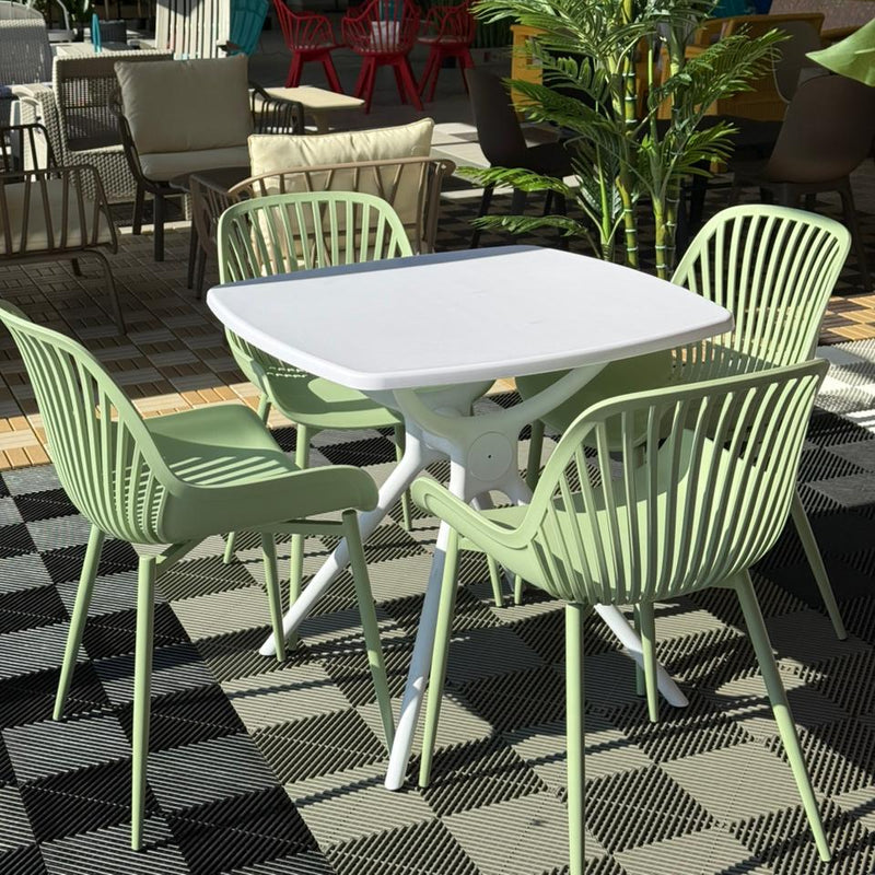 Daniela Chair & Durable Square Table Outdoor Furniture Set