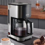 1.2L Stainless Steel Coffee Machine With Glass Pot