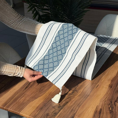 35 × 228 سم ڕاکەری مێزی تووی دیکۆراتی بە وردەکاری تاسڵ