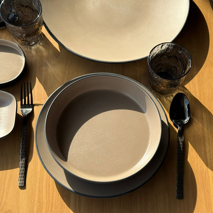 Modern Minimalist Melamine Dinnerware Plate Set
