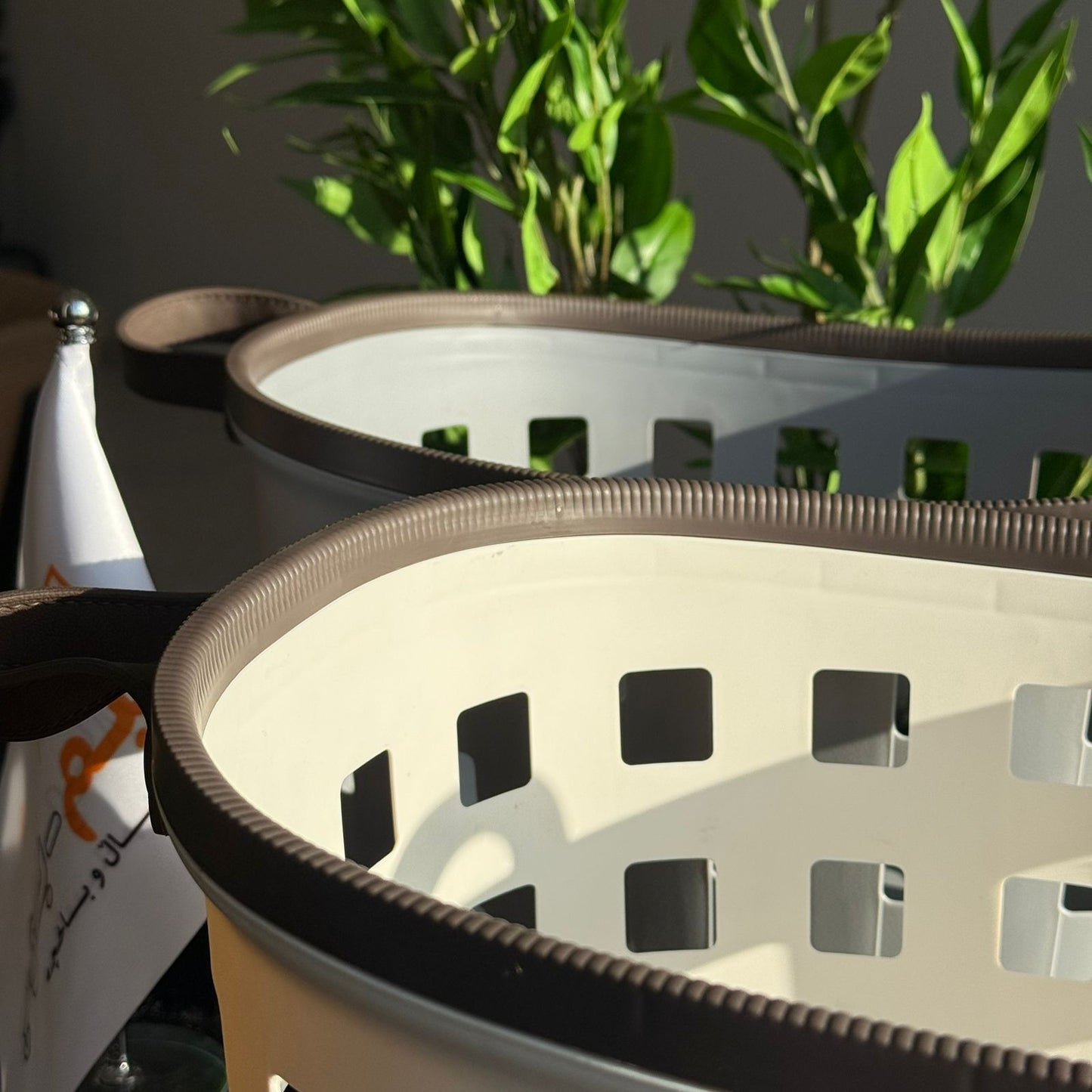 سلال تخزين متينة متعددة الأغراض بمقابض