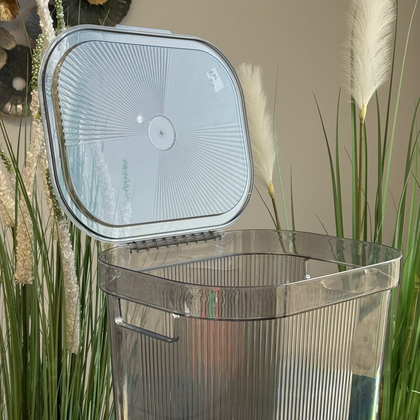 2-Sized Modern Transparent Plastic Storage Container