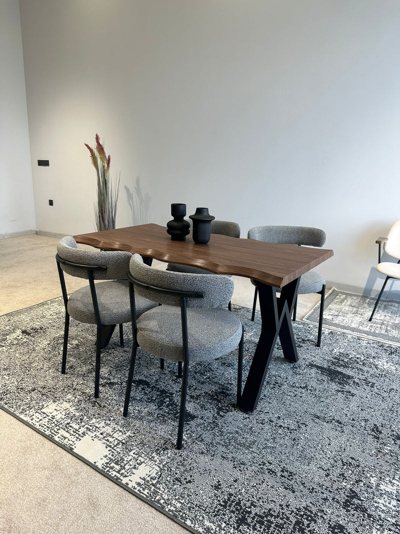 140cm Konel Table & Tina Chairs Indoor Set