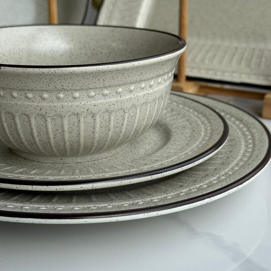 Modern Speckled Ceramic Serving & Dinnerware Collection
