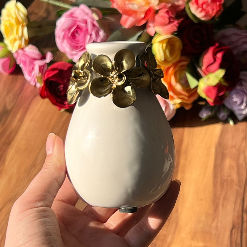 Decorative Golden Flower Vase