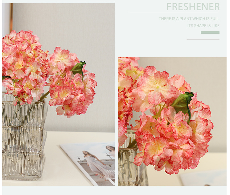 Vintage Charred French Hydrangea - False Flowers