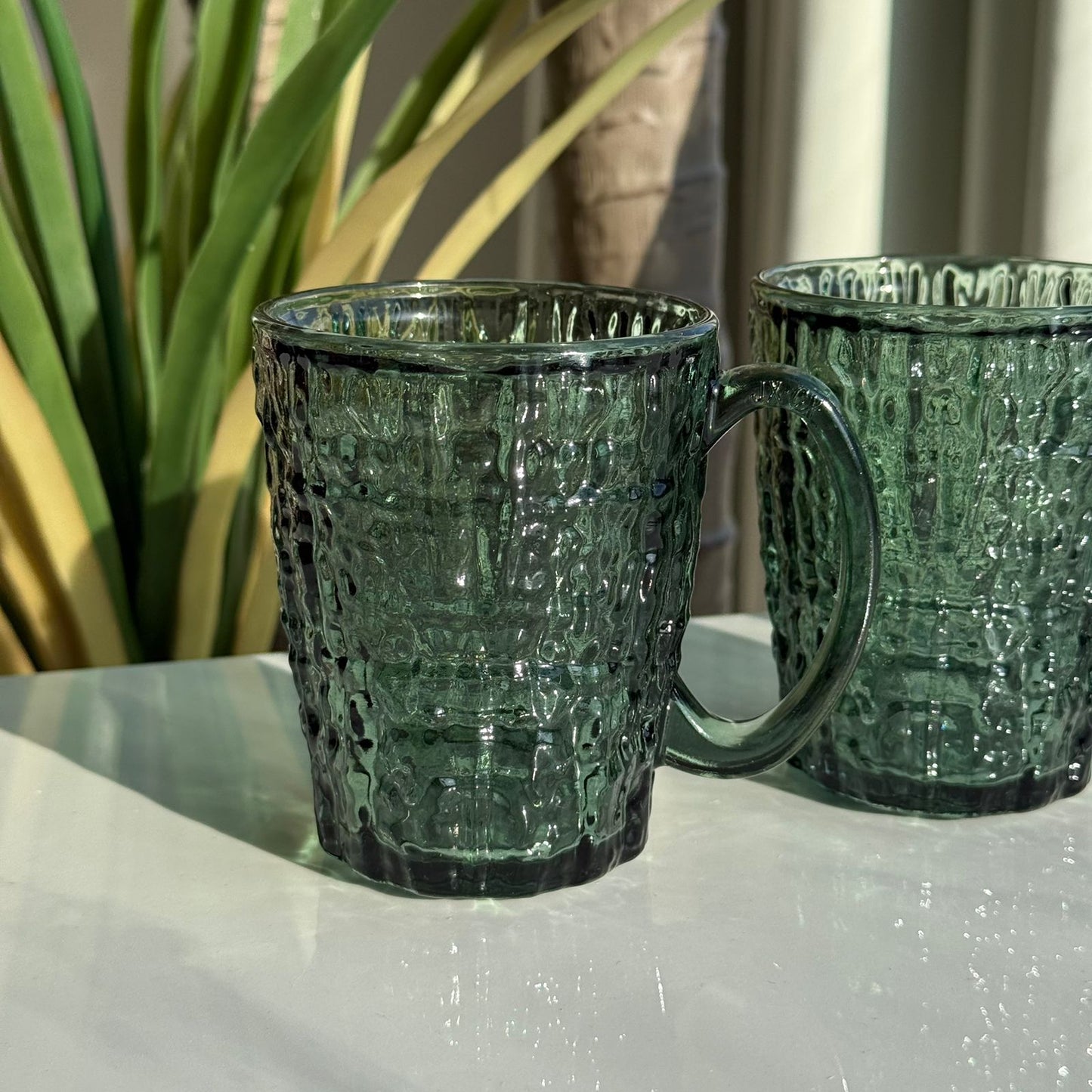 فناجين شاي زجاجية فاخرة - طقم من 3 قطع