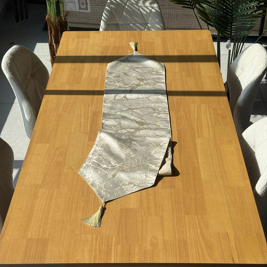 مفرش طاولة أنيق مزخرف مقاس 30 × 180 سم