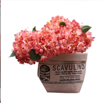 Vintage Charred French Hydrangea - False Flowers