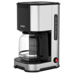 1.2L Stainless Steel Coffee Machine With Glass Pot