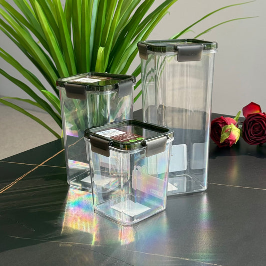 دەفری هەڵگرتنی خۆراک بە ٣ قەبارە