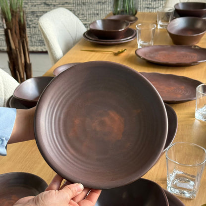 طقم أطباق عشاء أنيق وعصري من الميلامين