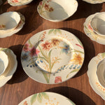 28PCS Ceramic Floral Wavy Dining Tableware Set