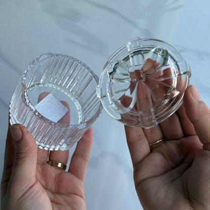 Luxury Glass Table Accessory Box with Lid