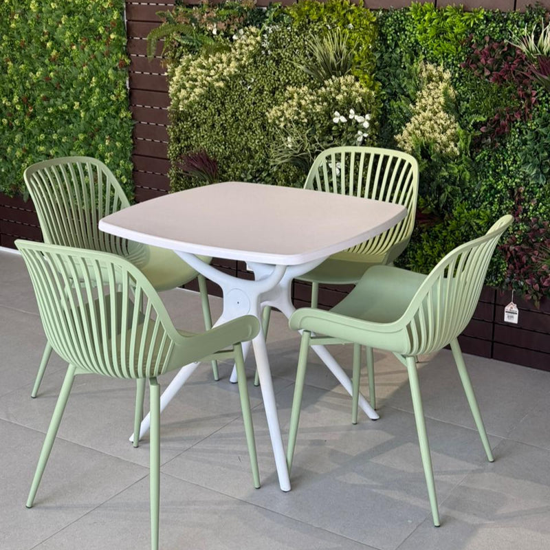 Daniela Chair & Durable Square Table Outdoor Furniture Set