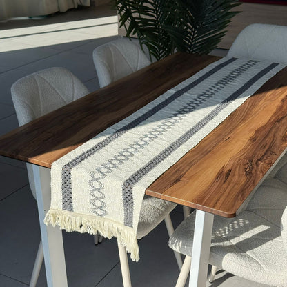 30 × 180 سم ڕاکەری مێزی سروشتی تواوە